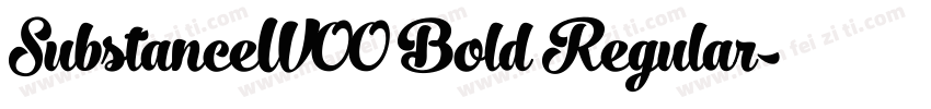 SubstanceW00 Bold Regular字体转换